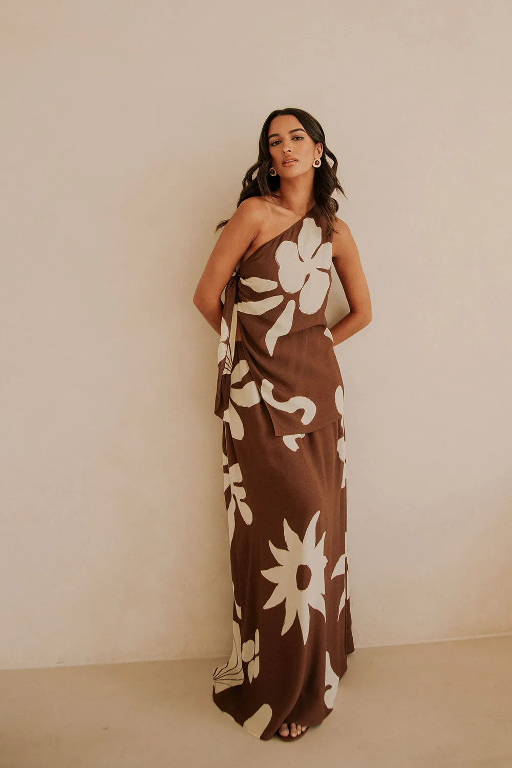 Lessi Dress - Galene Brown