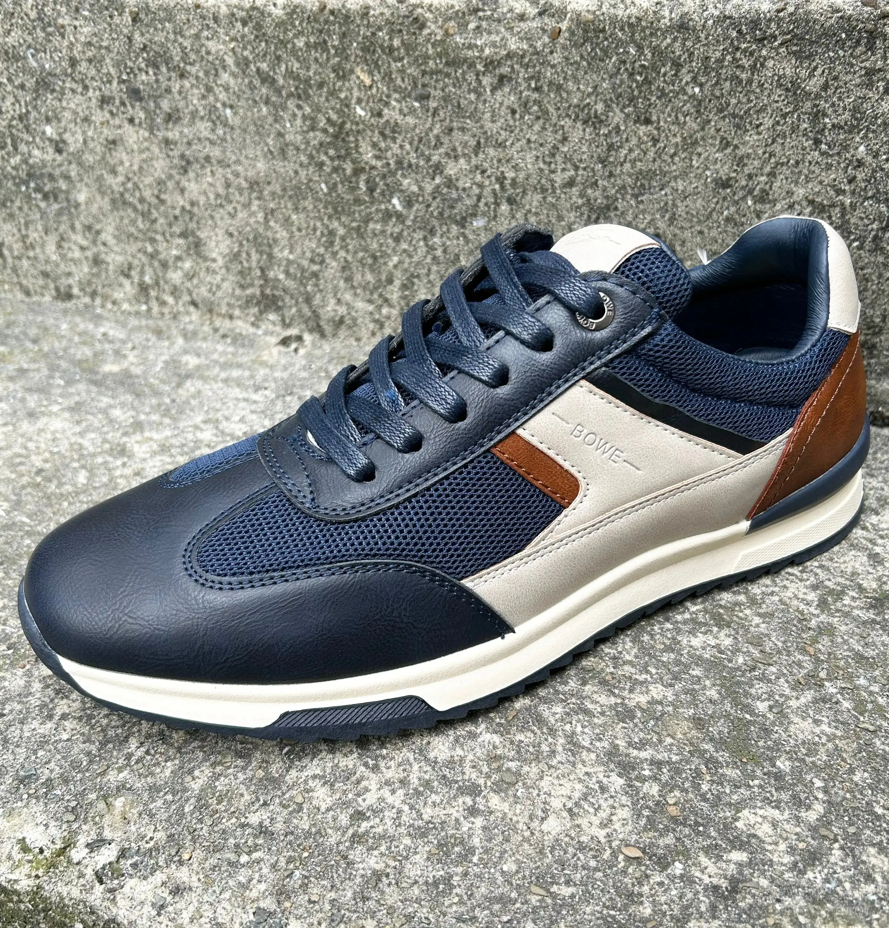 Lloyd & Pryce Mens Deswal Sneakers Atlantic Navy