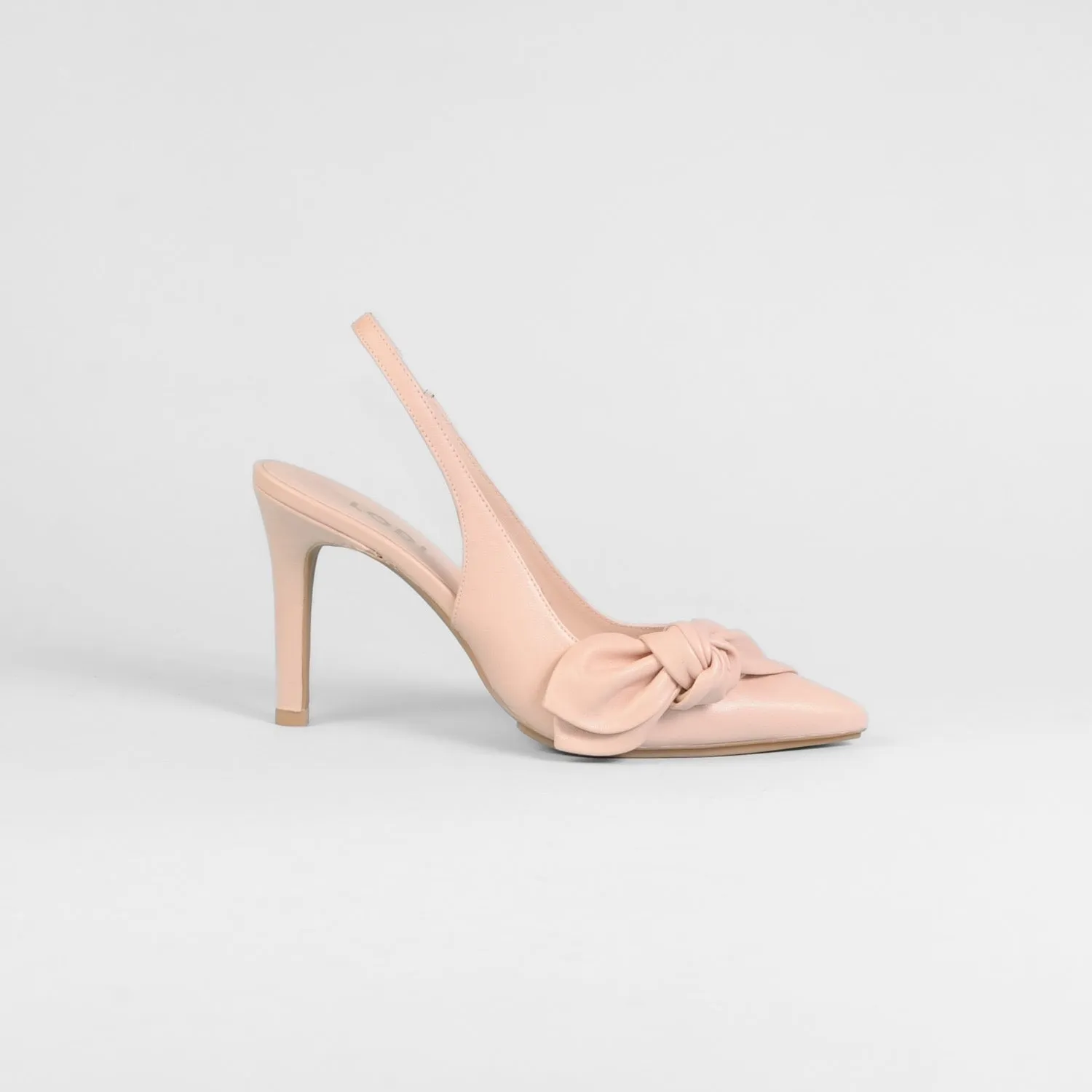 Lodi - Rusileo Blush Pink Bow Medium Heel
