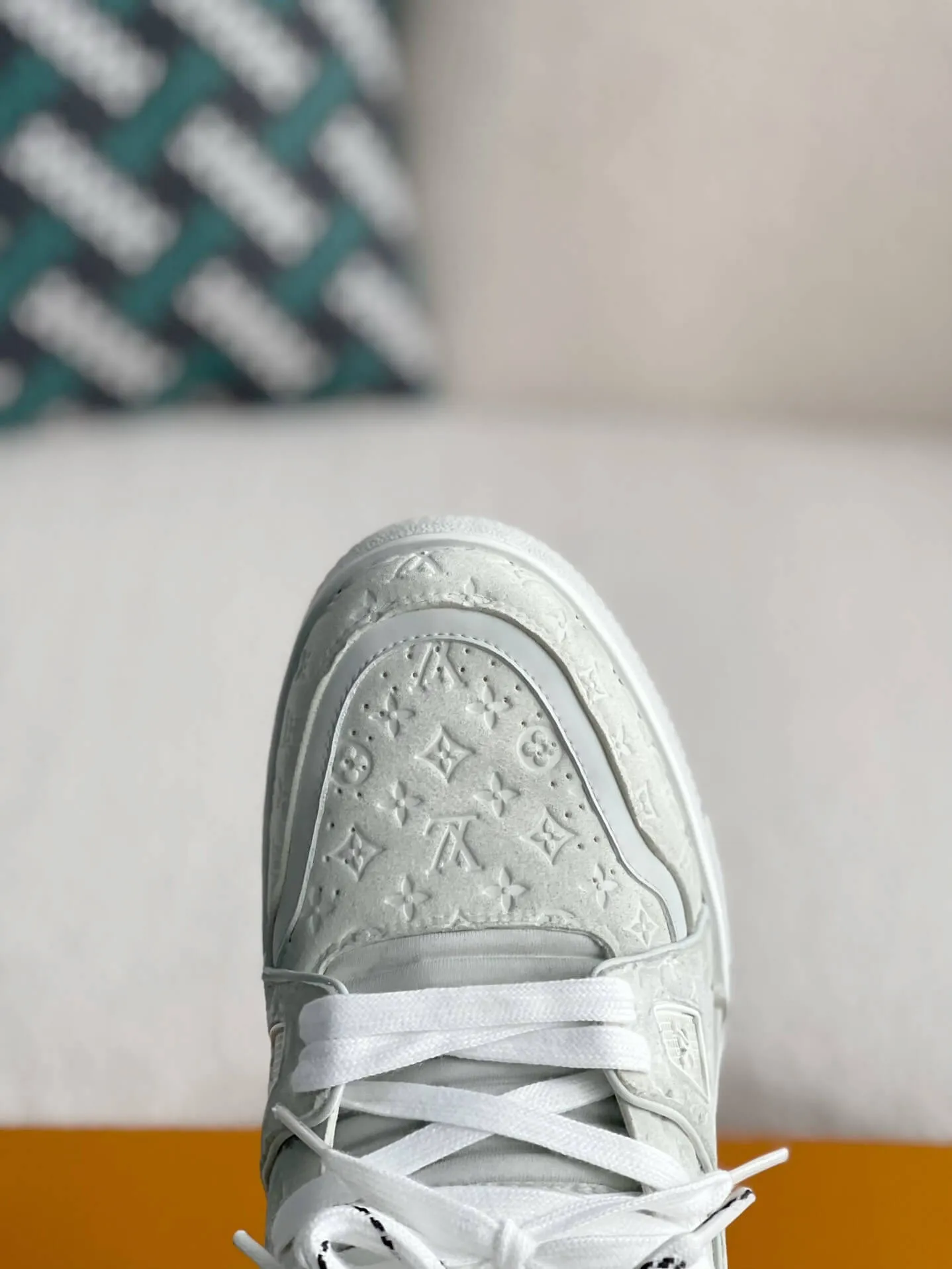 Louis Vuitton LV Trainer #54 Faded White Sneaker