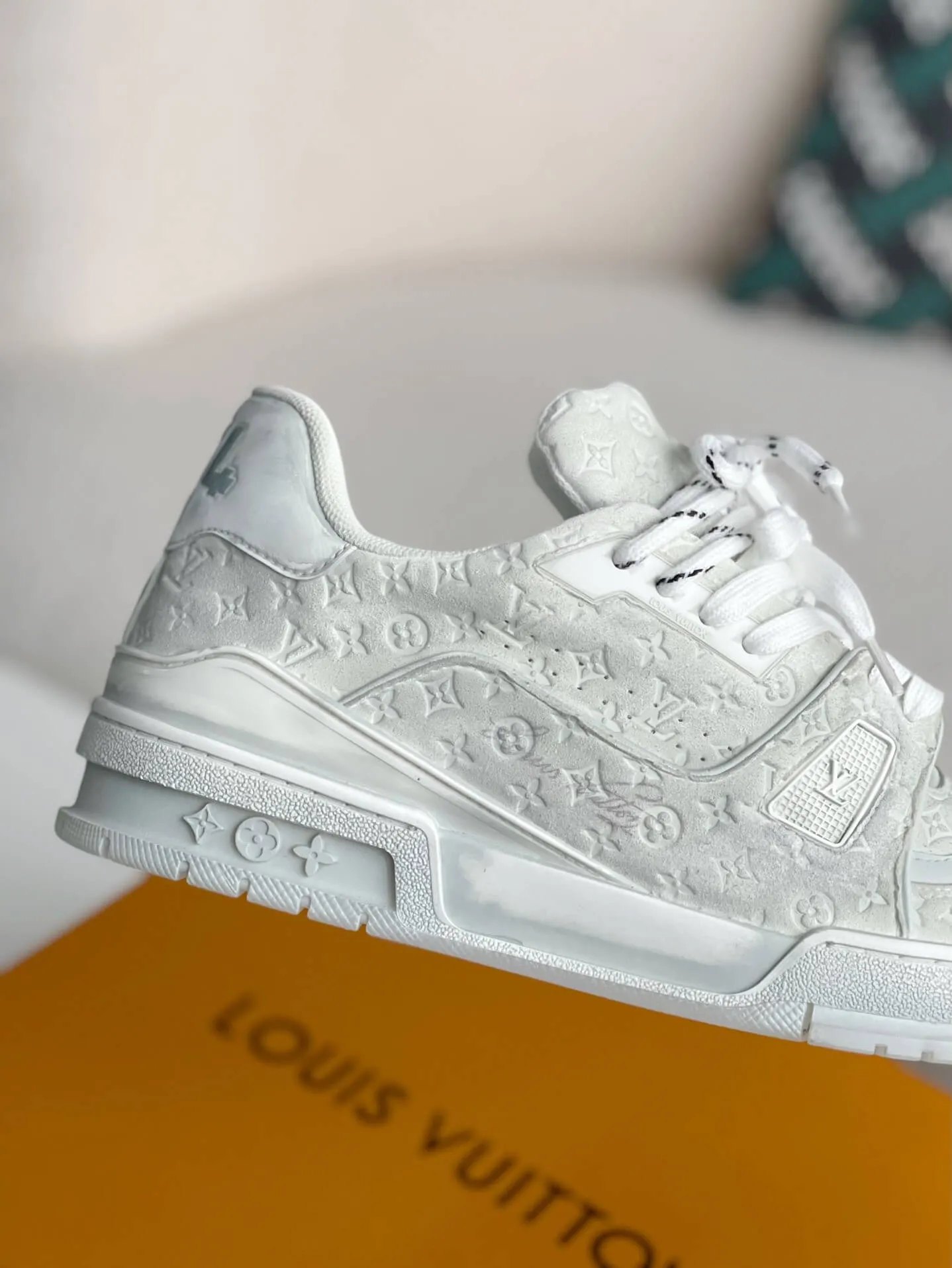 Louis Vuitton LV Trainer #54 Faded White Sneaker