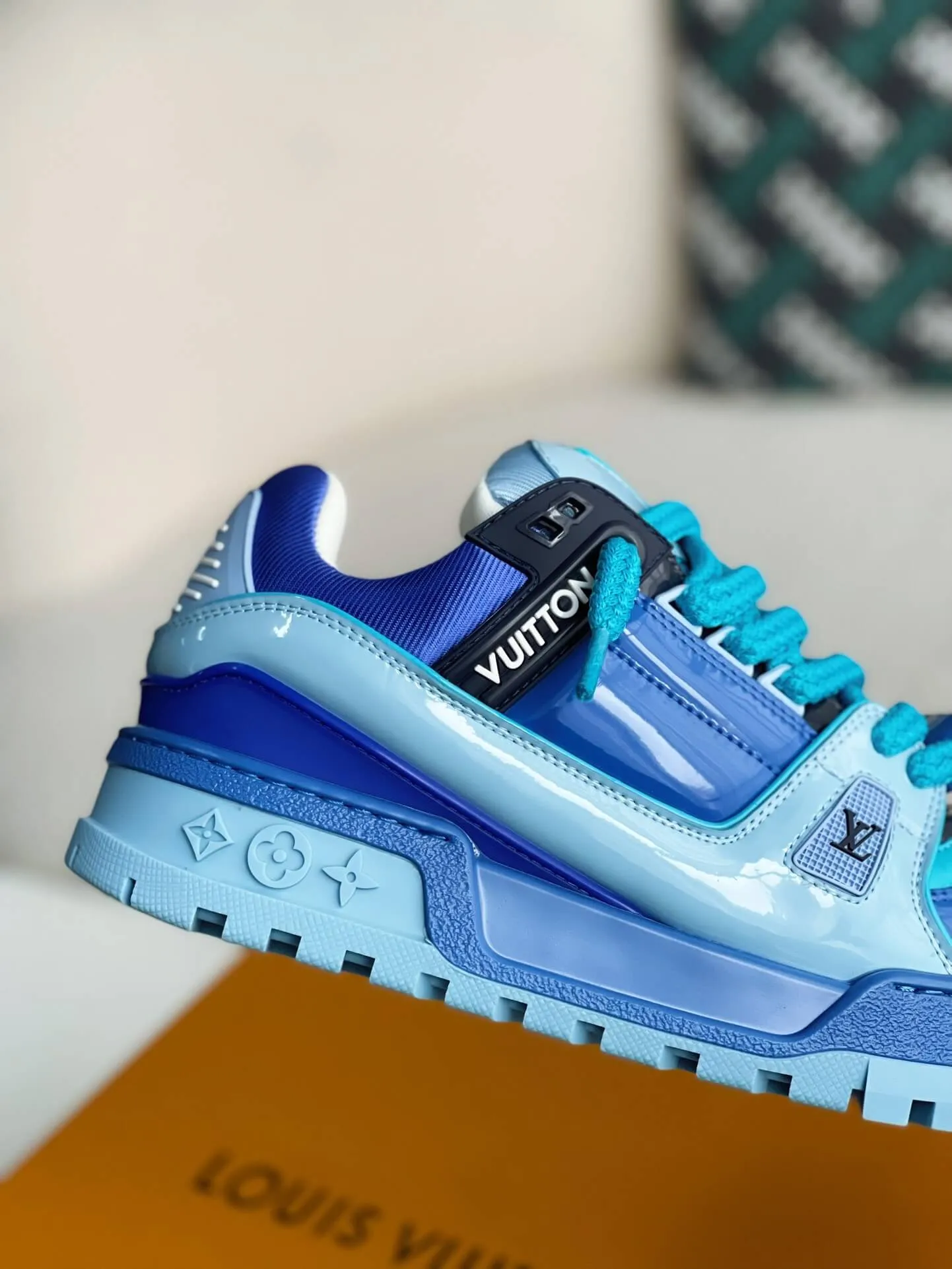 Louis Vuitton LV Trainer Blue Maxi Sneaker