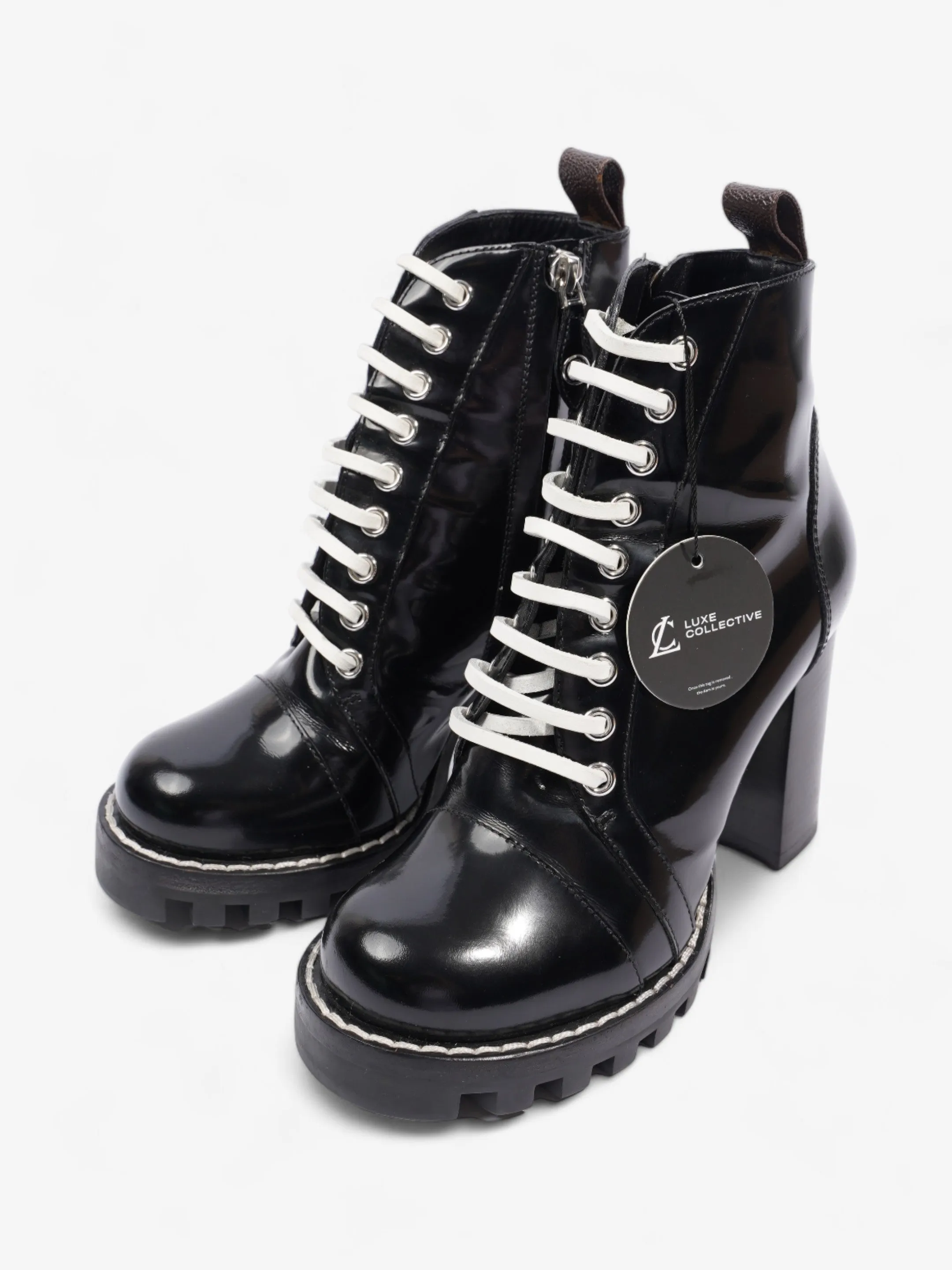 Louis Vuitton Star Trail Ankle Boot Patent Black EU 36 / UK 3