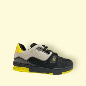 Louis Vuitton Trainer Sneaker Black & Yellow