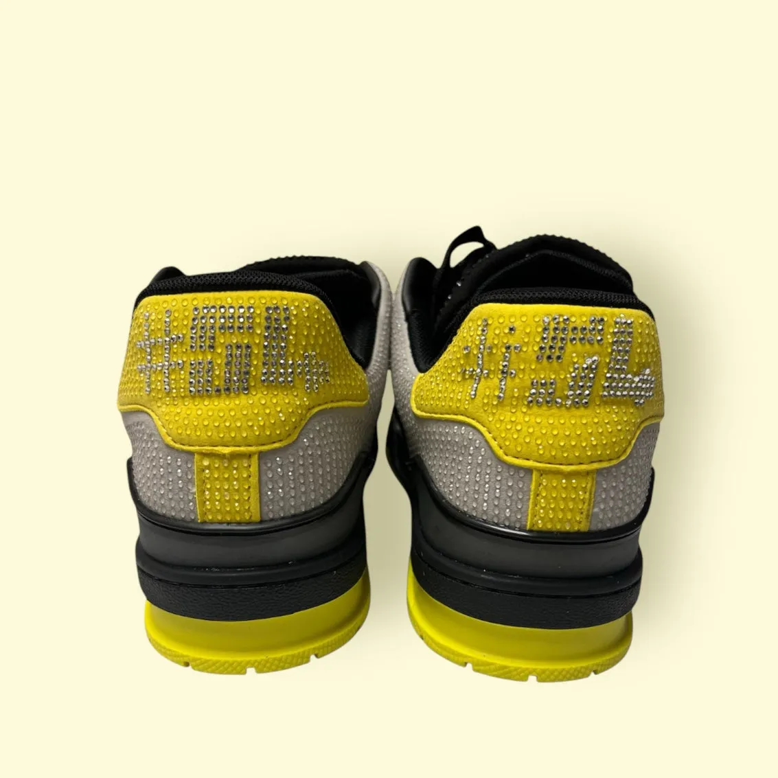 Louis Vuitton Trainer Sneaker Black & Yellow