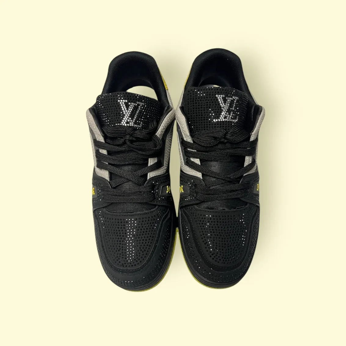 Louis Vuitton Trainer Sneaker Black & Yellow