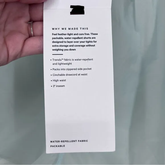 Lululemon NEW Step Out High Rise Short 3&quot; in Ocean Air