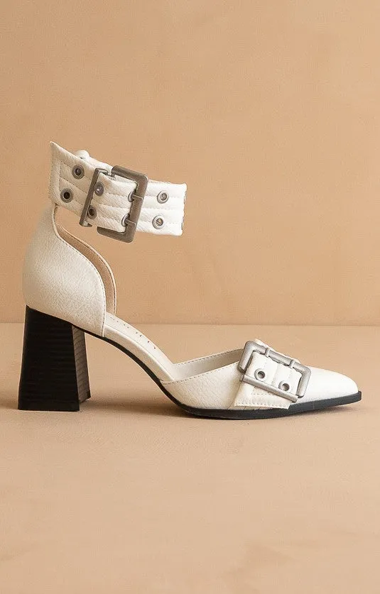 Lux - Double Buckle Pointed Heels