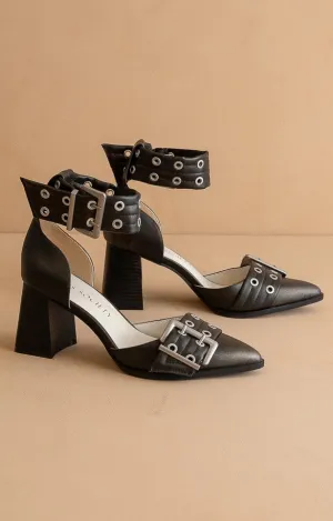 Lux - Double Buckle Pointed Heels