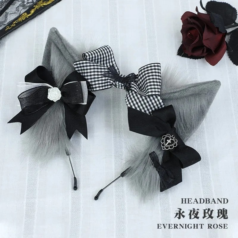 Luxury Plaid Fox Ears
