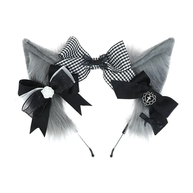 Luxury Plaid Fox Ears
