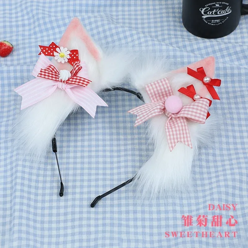 Luxury Plaid Fox Ears