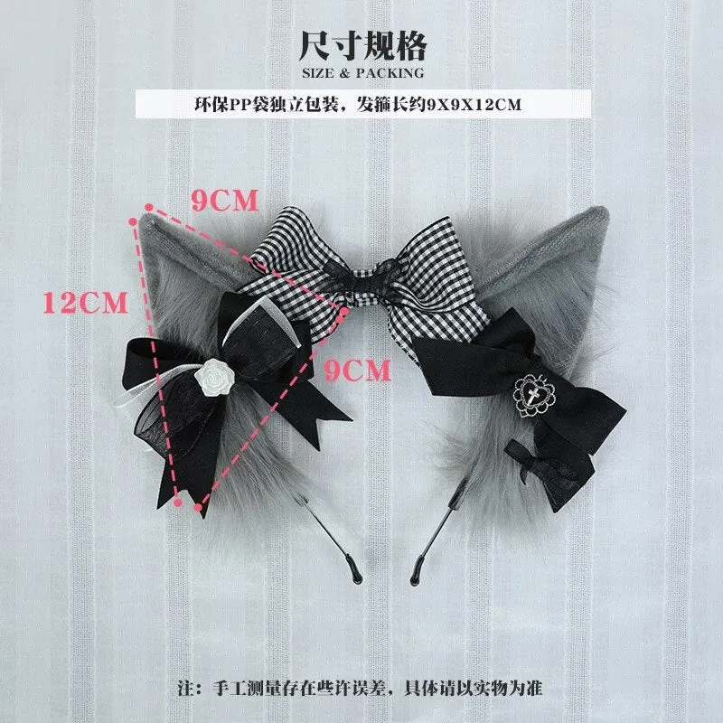 Luxury Plaid Fox Ears