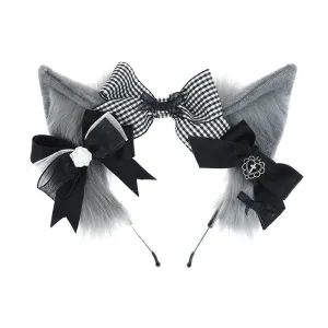 Luxury Plaid Fox Ears
