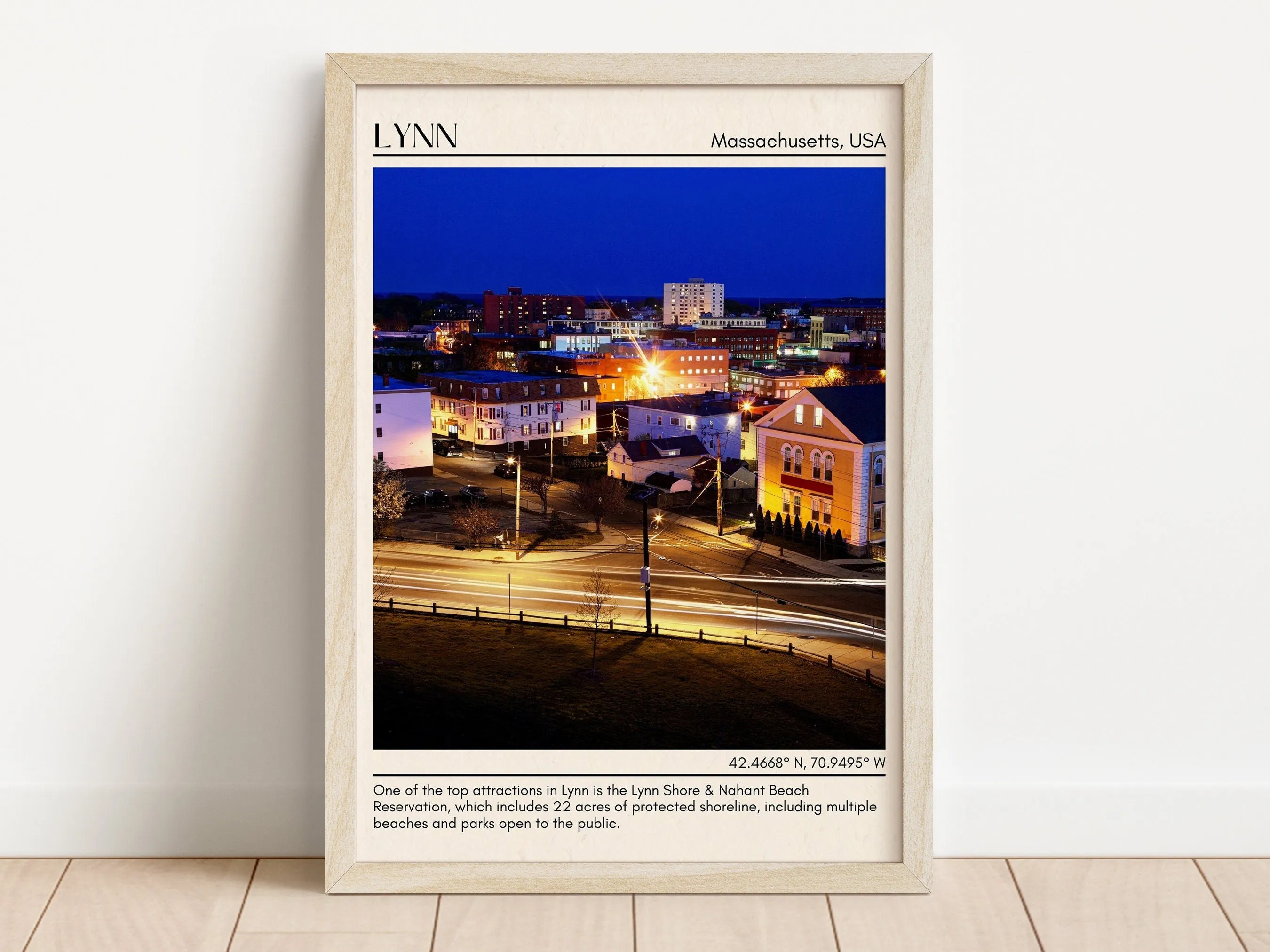Lynn Minimal Wall Art, Massachusetts, USA