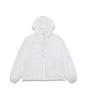 MACKY Golf: Packable Hood Jacket - White