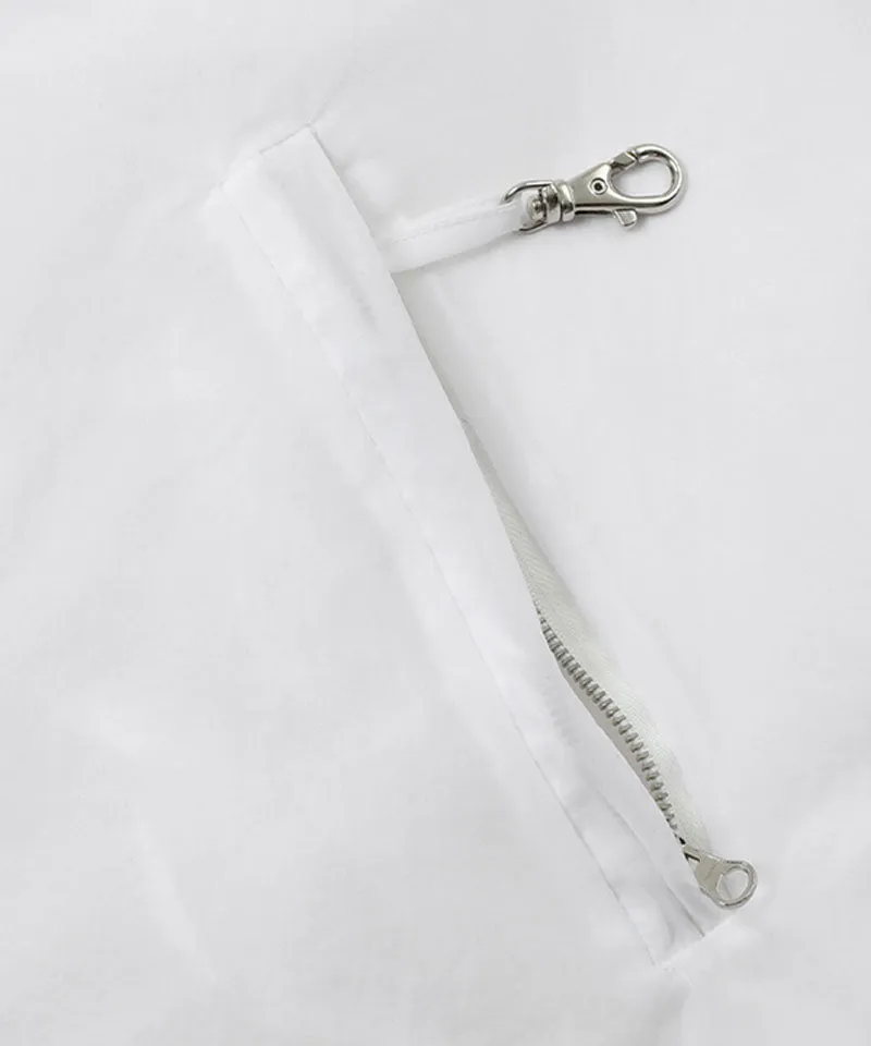 MACKY Golf: Packable Hood Jacket - White