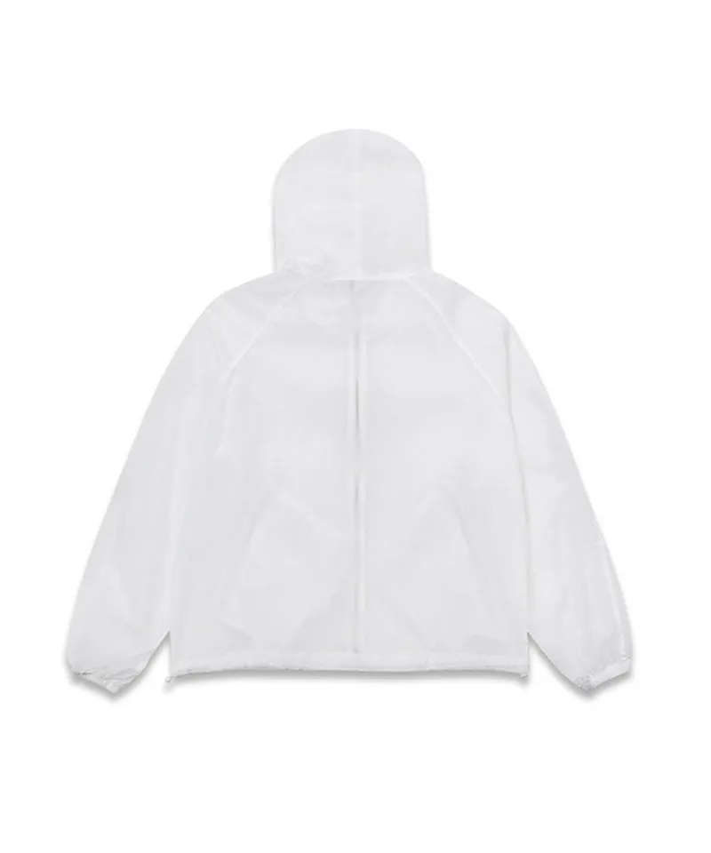 MACKY Golf: Packable Hood Jacket - White