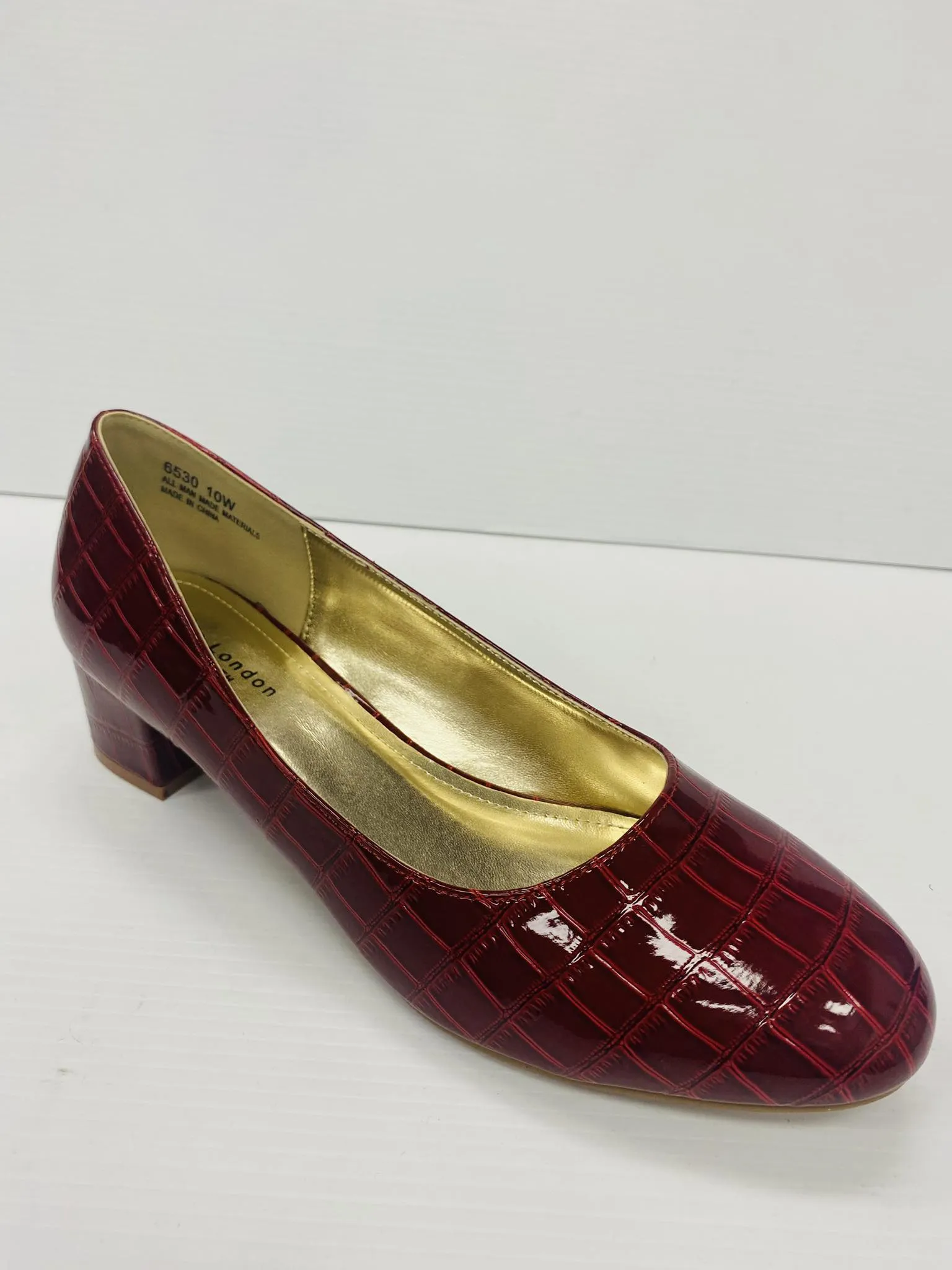 Marc London WIDE WIDTH 6530 Low Chunky Heels
