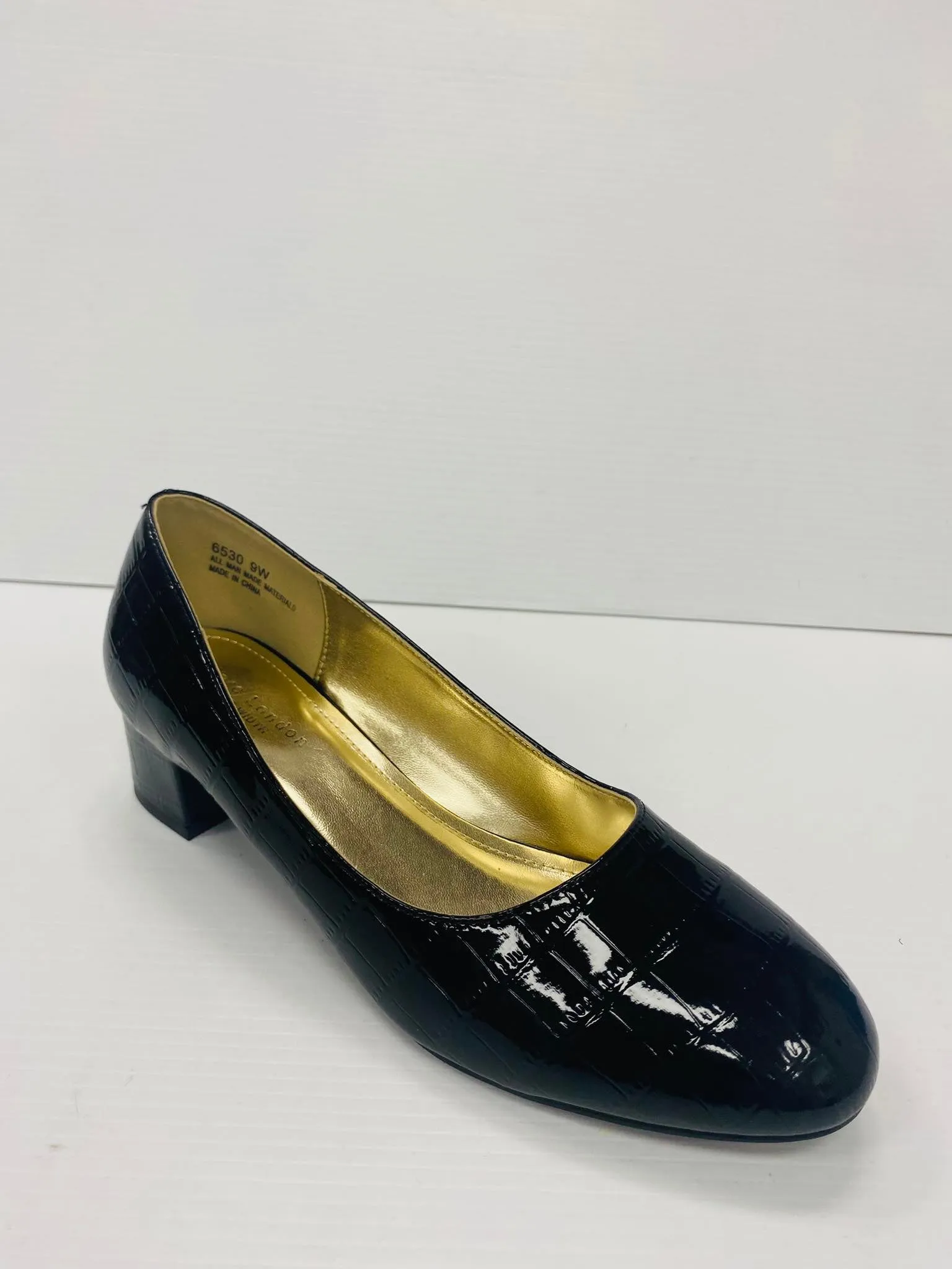 Marc London WIDE WIDTH 6530 Low Chunky Heels