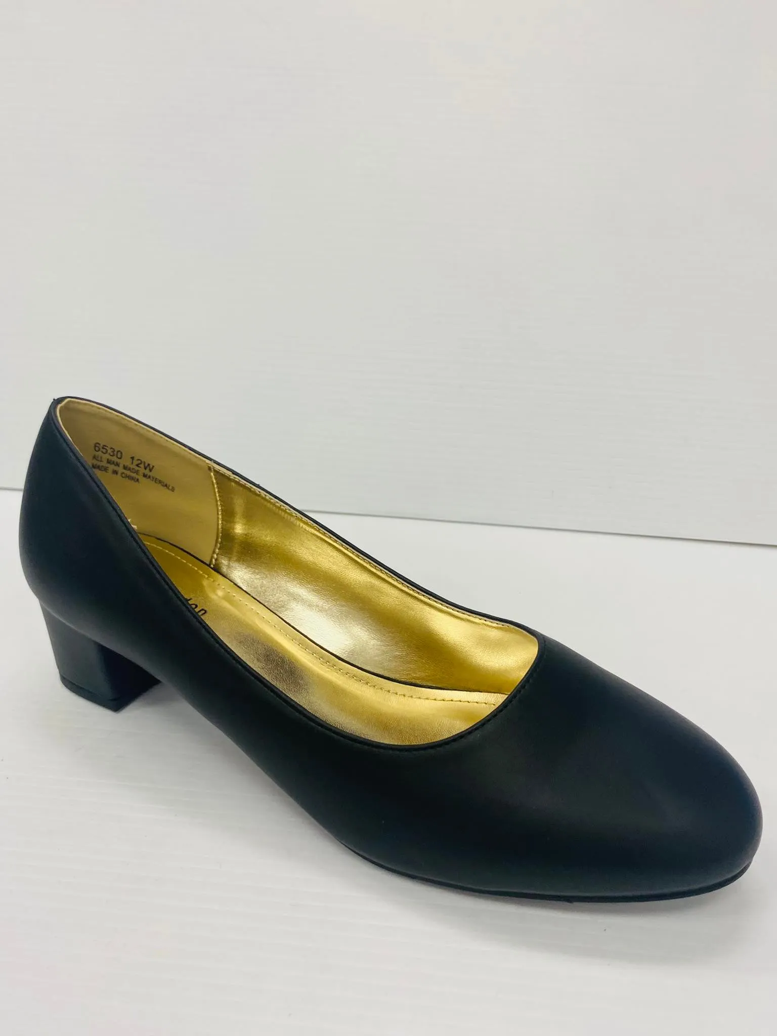 Marc London WIDE WIDTH 6530 Low Chunky Heels