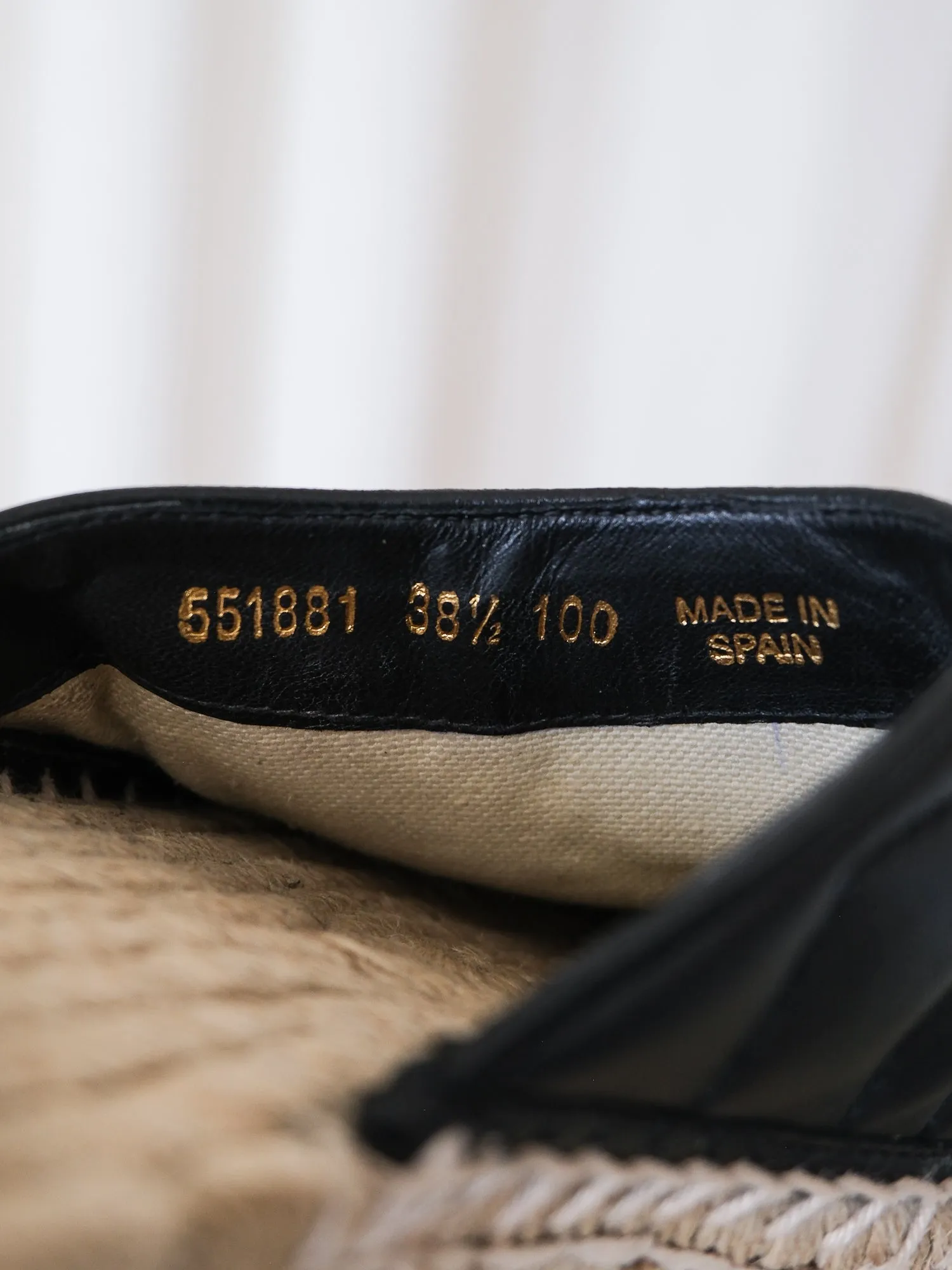 'Marmont' Matelasse Flat Espadrille Mules, Size 38.5