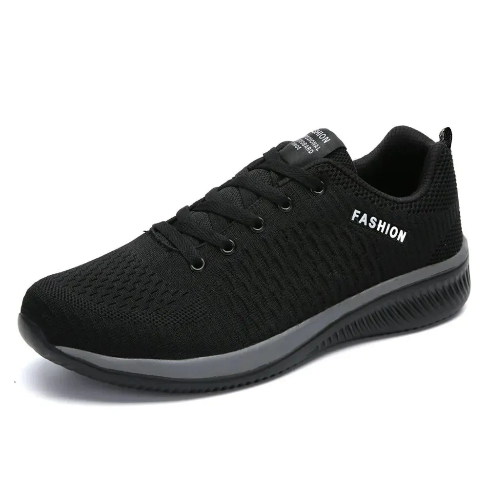Men Running Walking Knit Shoes Women Fashion Casual Sneakers Breathable Sport Athletic Gym Lightweight