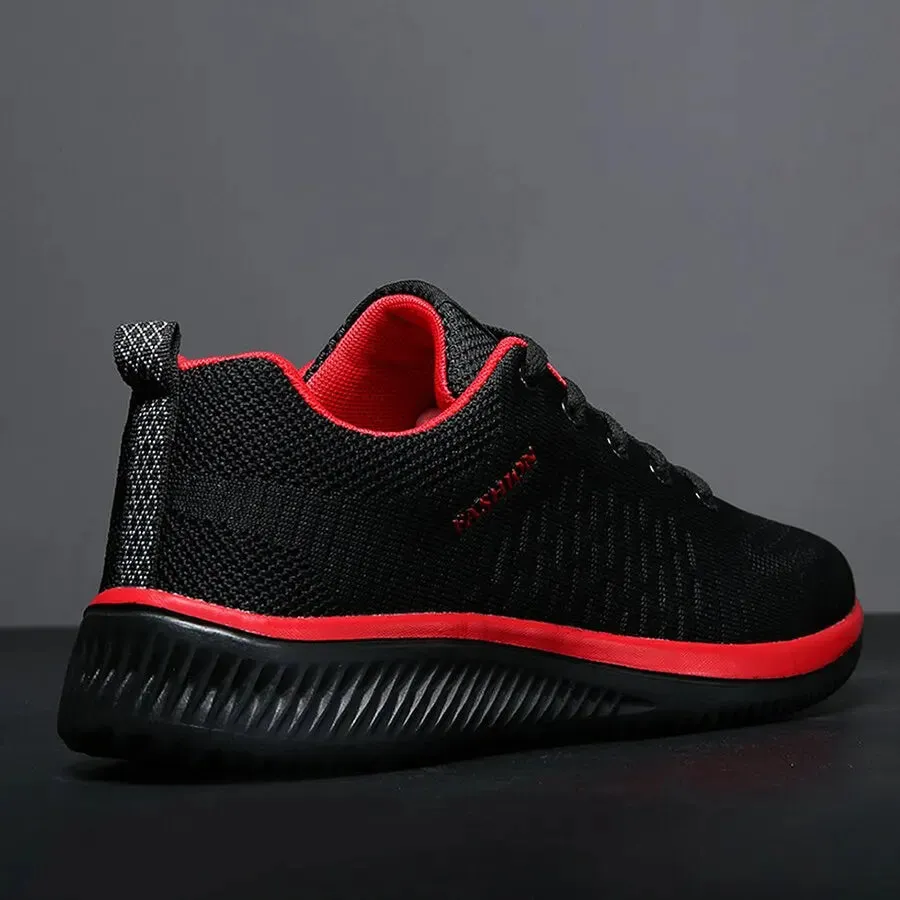 Men Running Walking Knit Shoes Women Fashion Casual Sneakers Breathable Sport Athletic Gym Lightweight