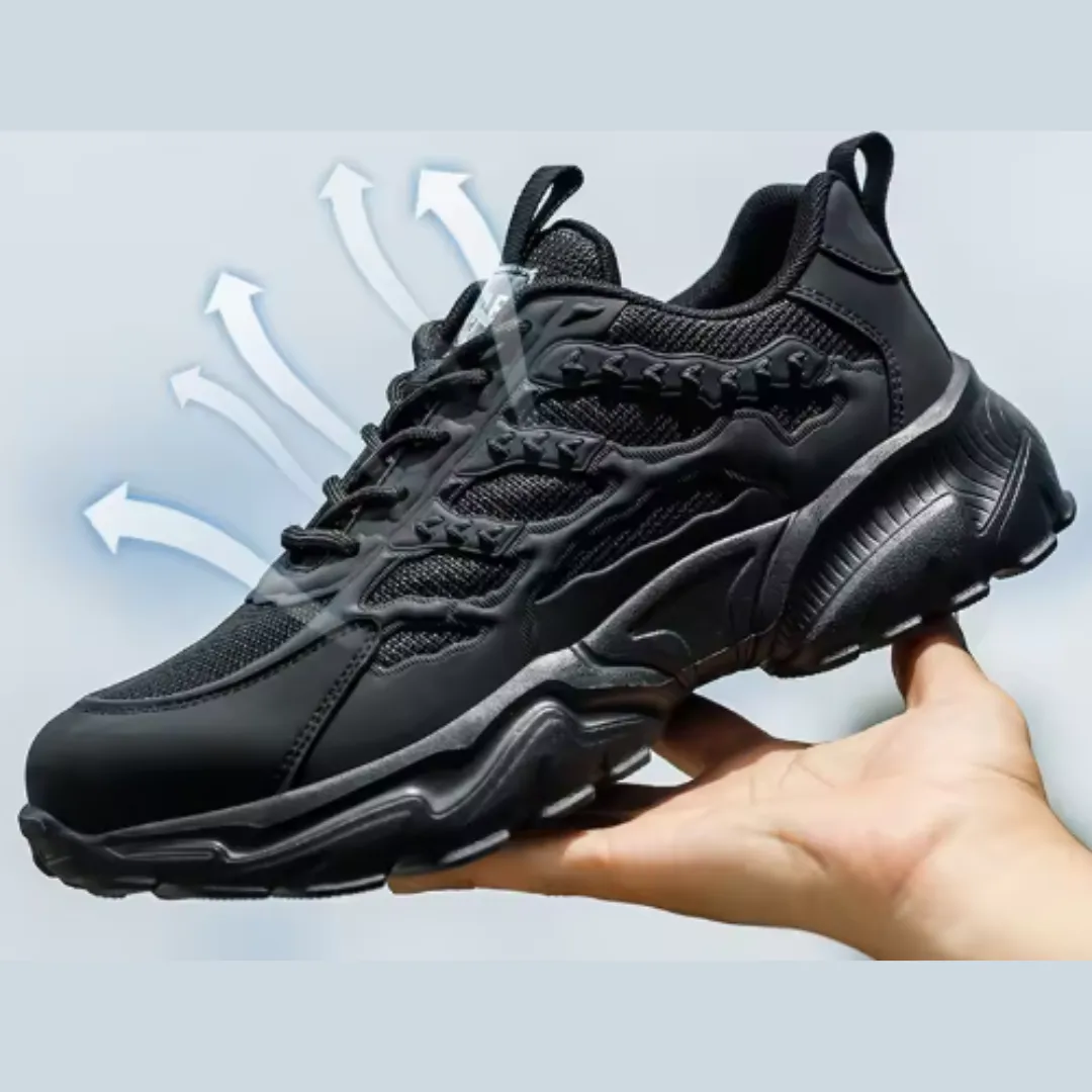 Men's Functional Puncture Resistant Laced Up Sneakers