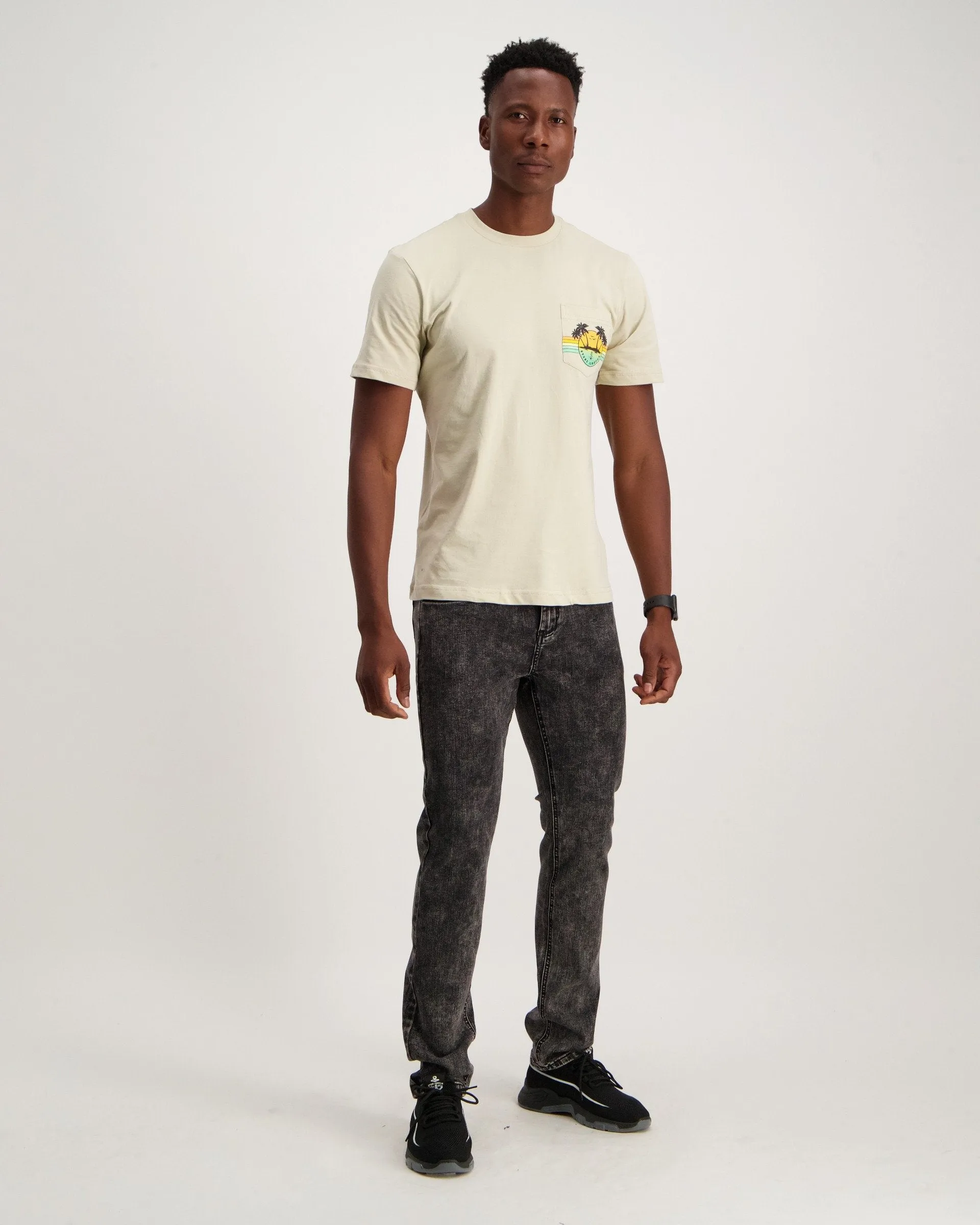 Mens - Pocket Palm with Stone T-Shirt