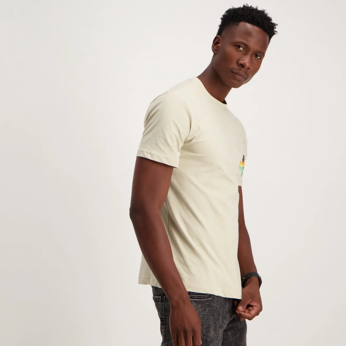 Mens - Pocket Palm with Stone T-Shirt
