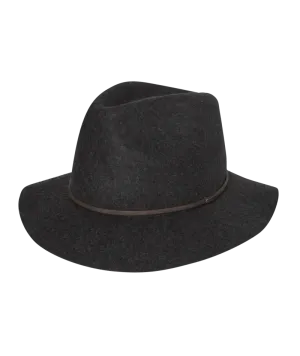 Men's Rajah Mid Brim Fedora in Char Marle