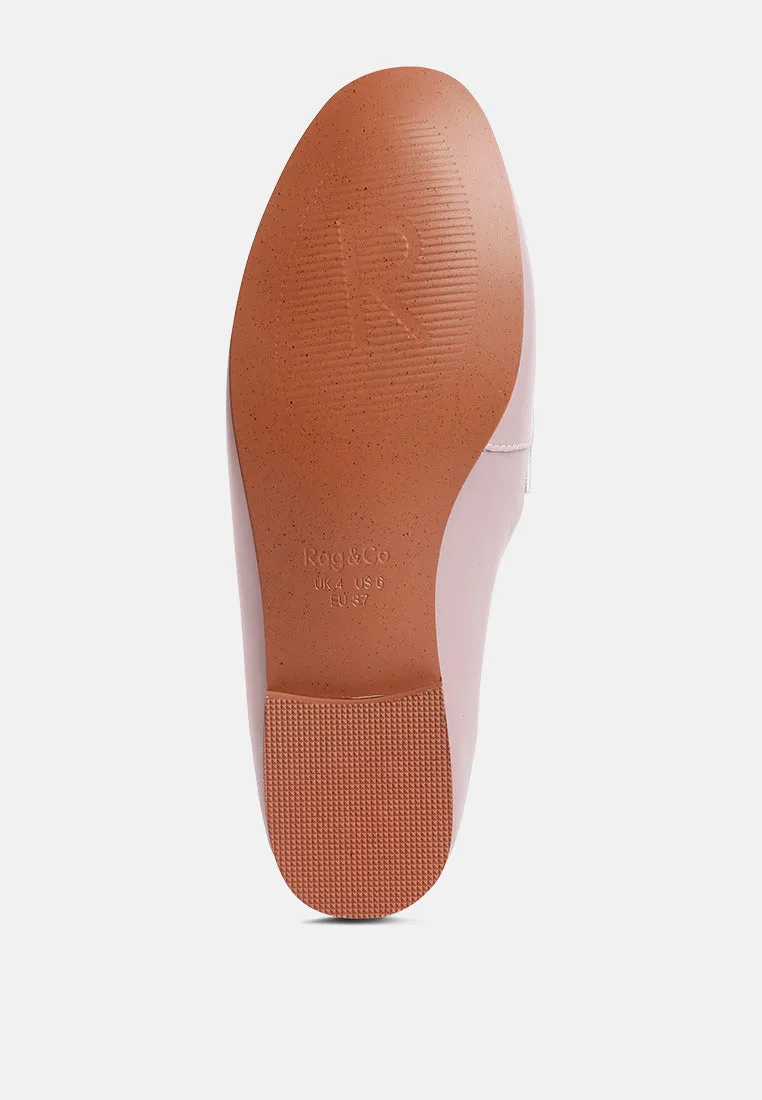 Merva Chunky Chain Leather Loafers By Ruw