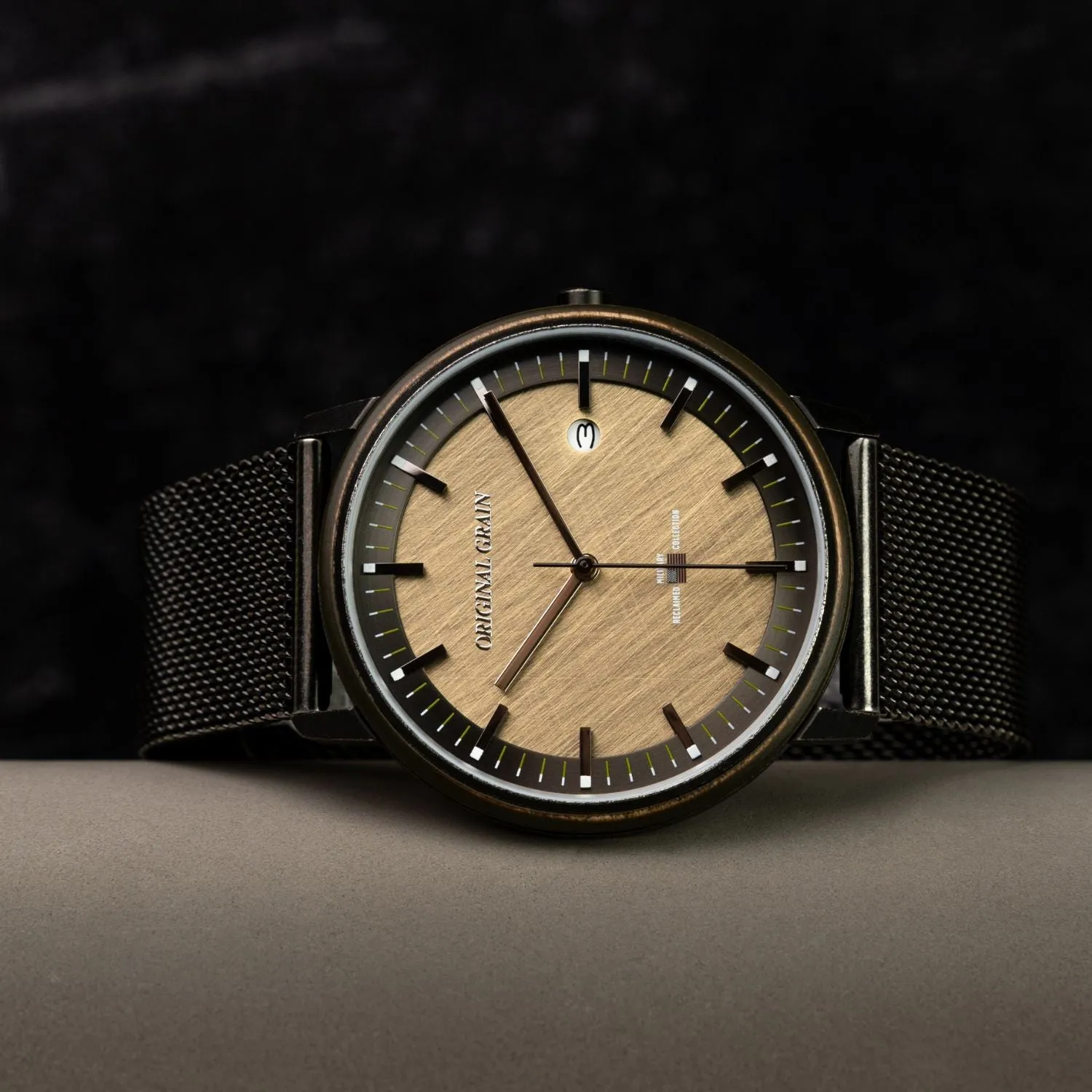 Military Stonewashed Modern Minimal 40mm