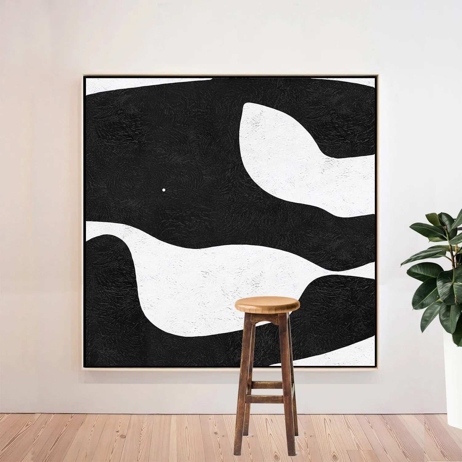 Minimal Black and White Painting MN24A