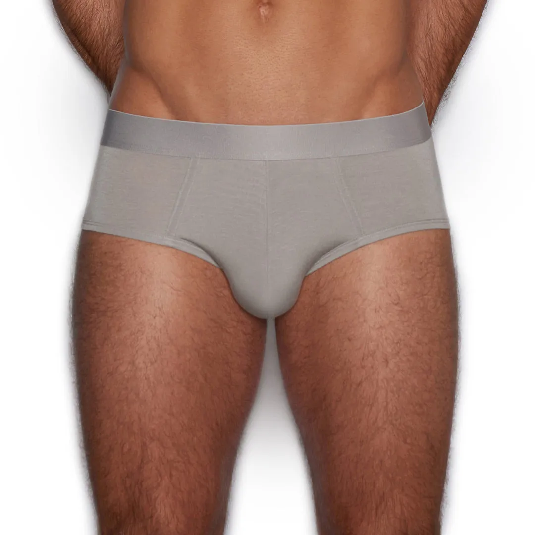 Minimal Mid Rise Brief Gustav Grey