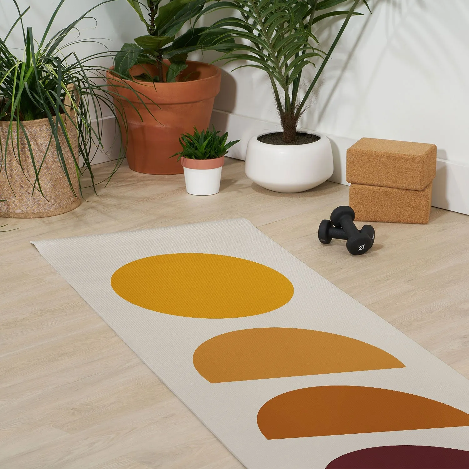 Minimal Sunrise Sunset I Yoga Mat