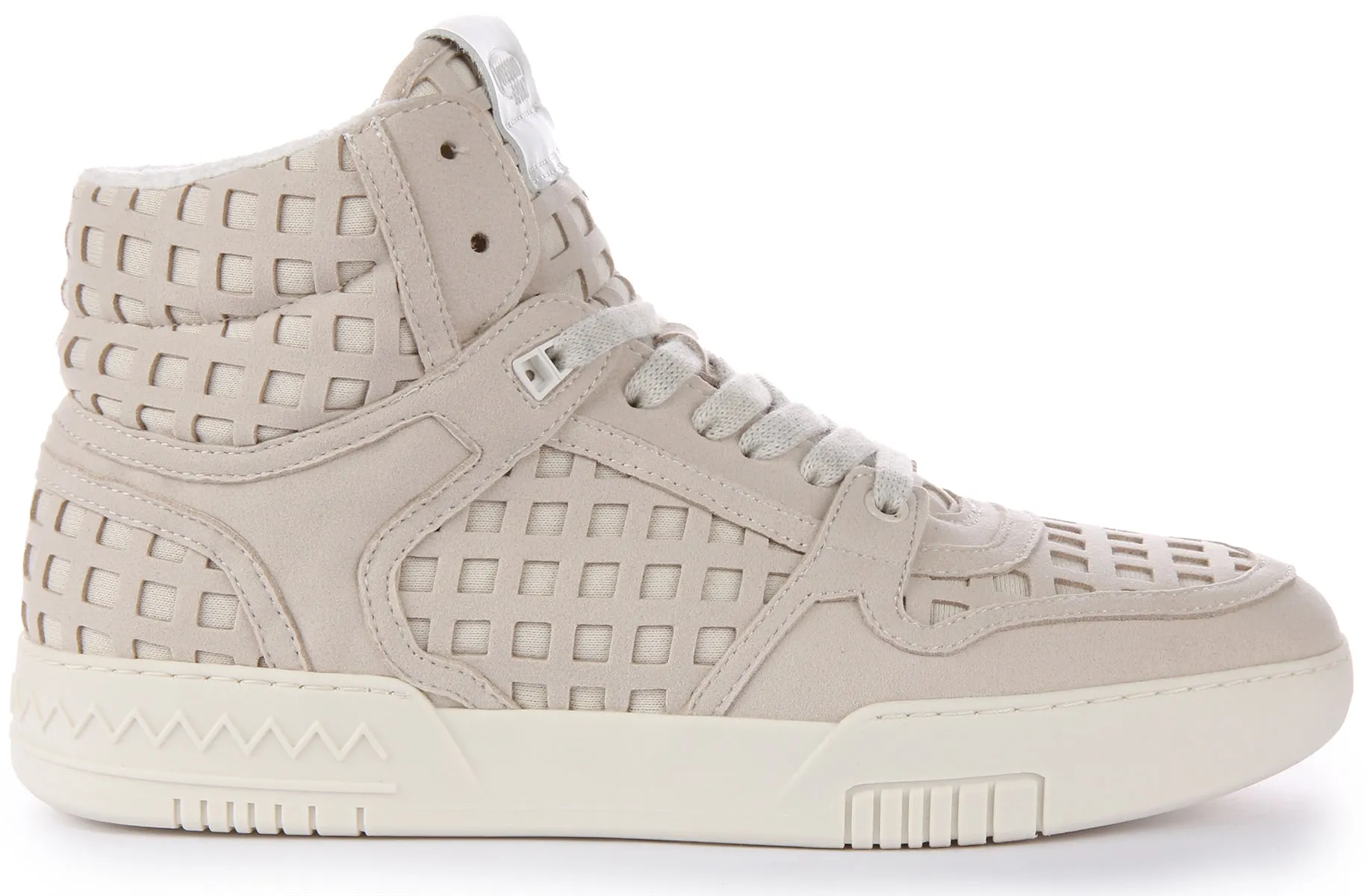 Missoni Lace up Basket Hi Net In Ivory