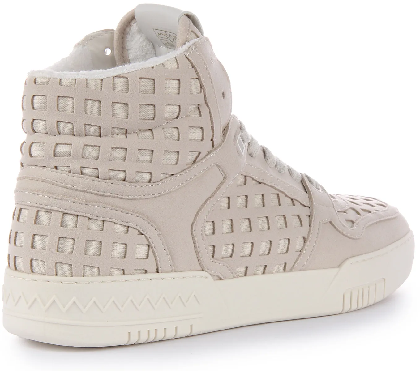 Missoni Lace up Basket Hi Net In Ivory
