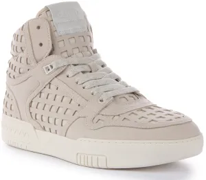 Missoni Lace up Basket Hi Net In Ivory