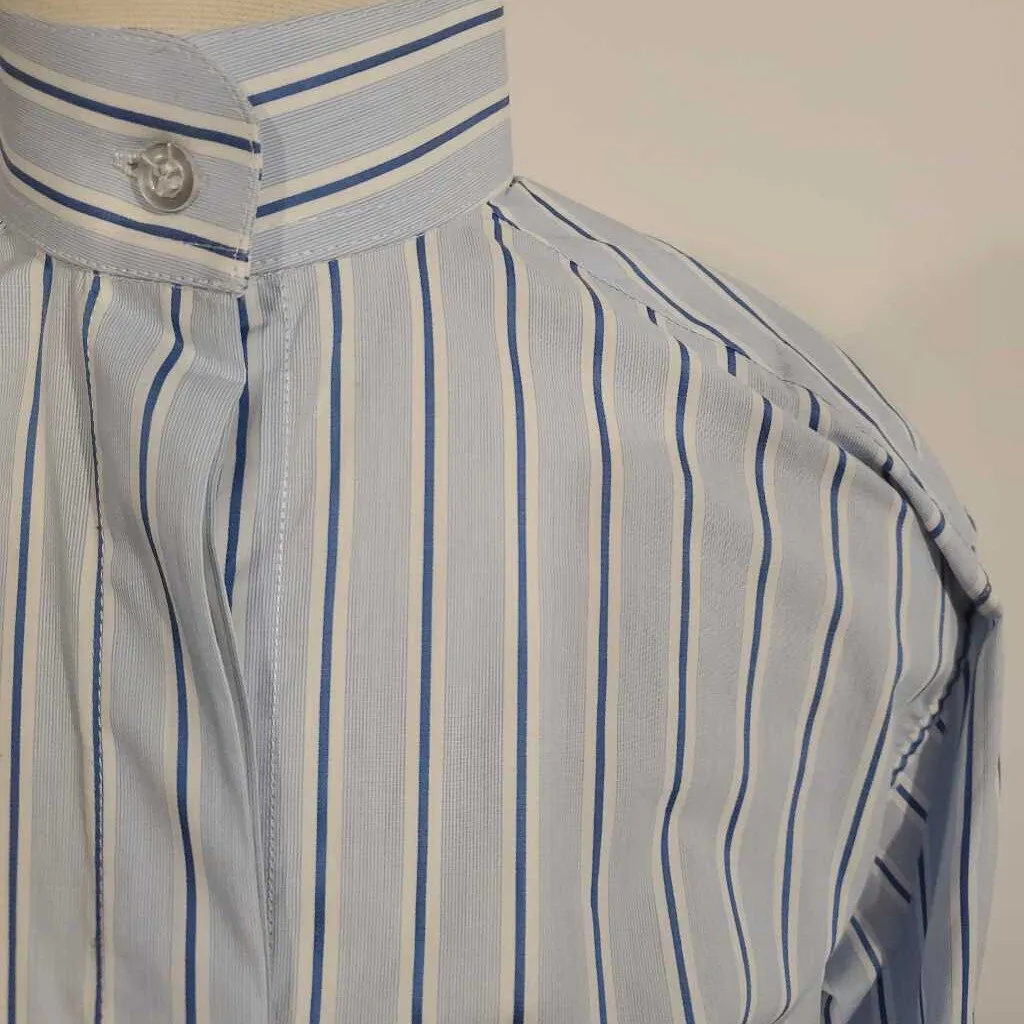 Multi Blue Stripe Hunt Shirt No Collar