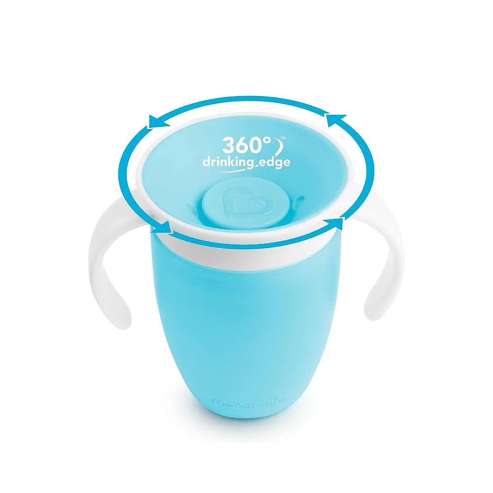 Munchkin Miracle 360° Trainer Cup Twin Pack - 7oz (Blue & Green)