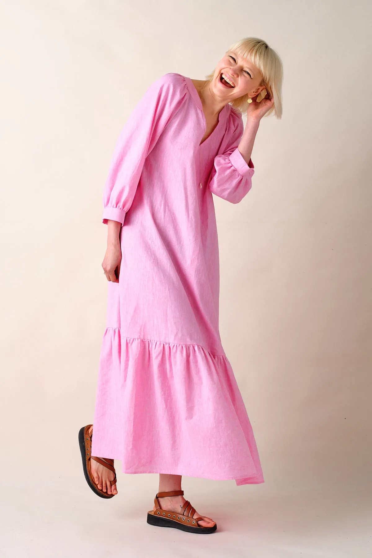 Naomi Cotton Pink Dress