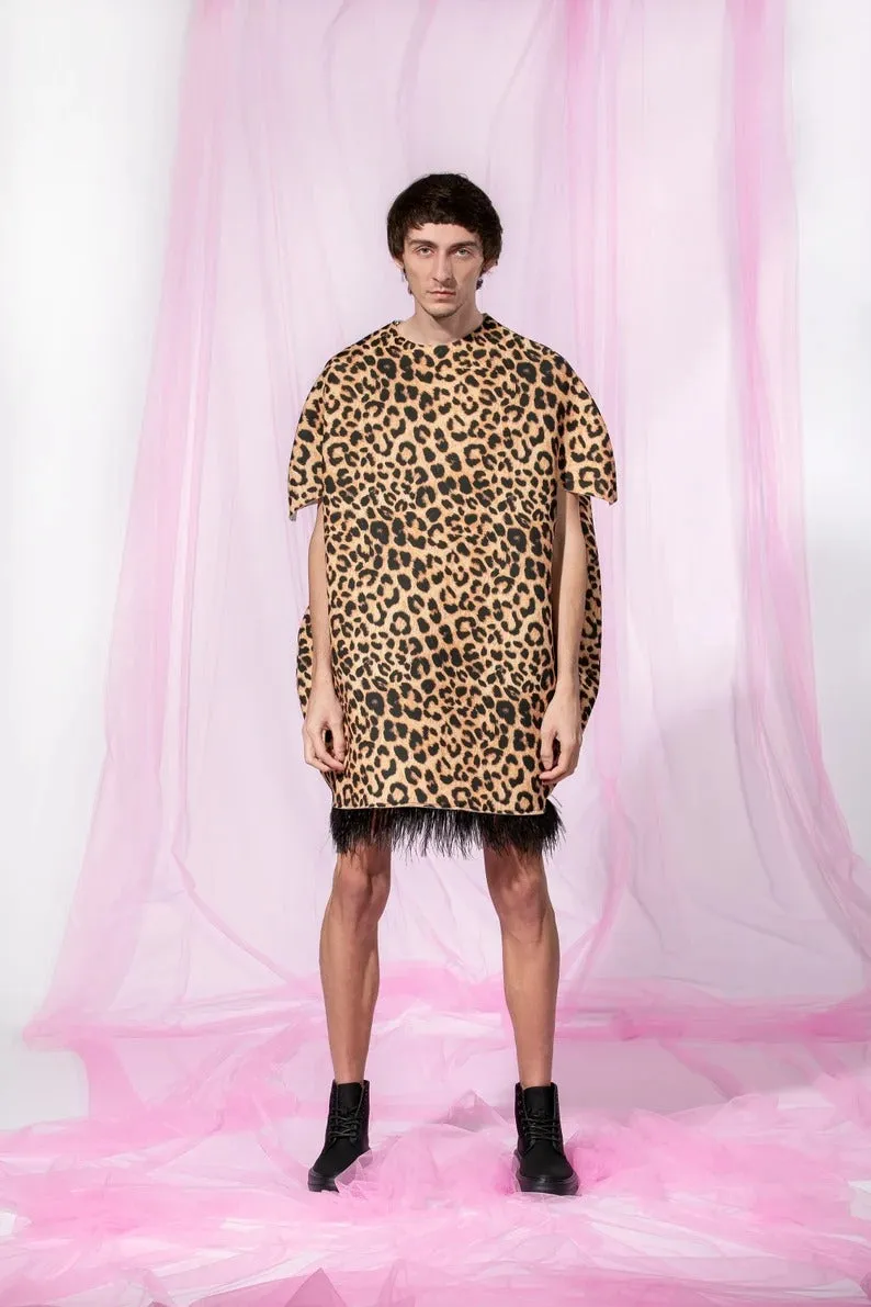 Neoprene Animal Print Dress