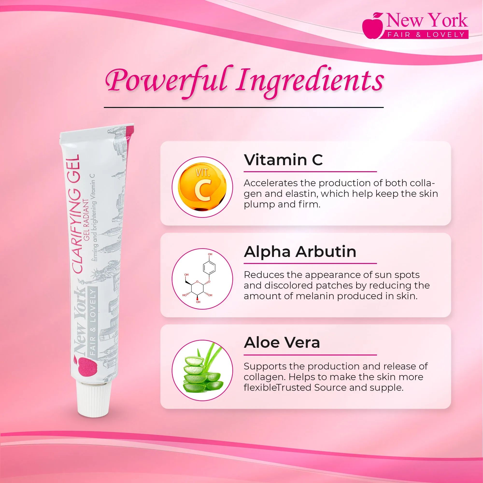 New York Fair & Lovely Clarifying Gel Tube – 30g/ 1 Fl Oz