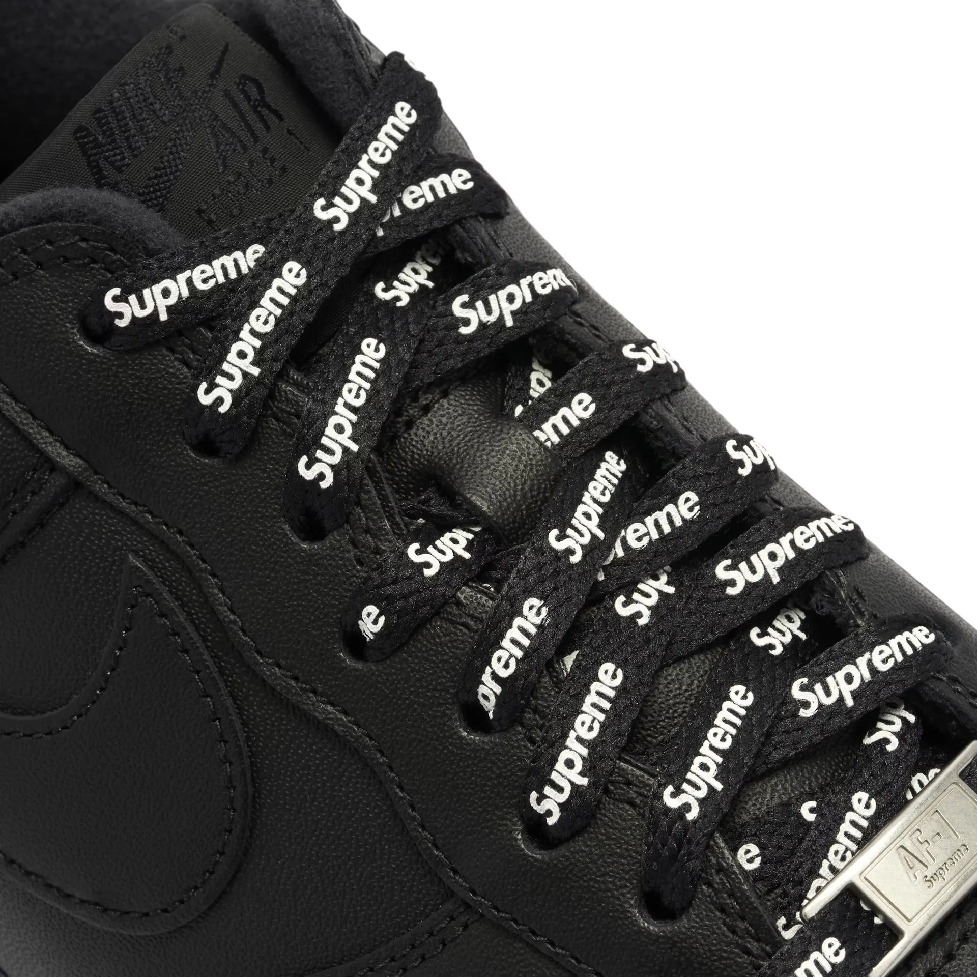 nike air air force 1 low supreme - black
