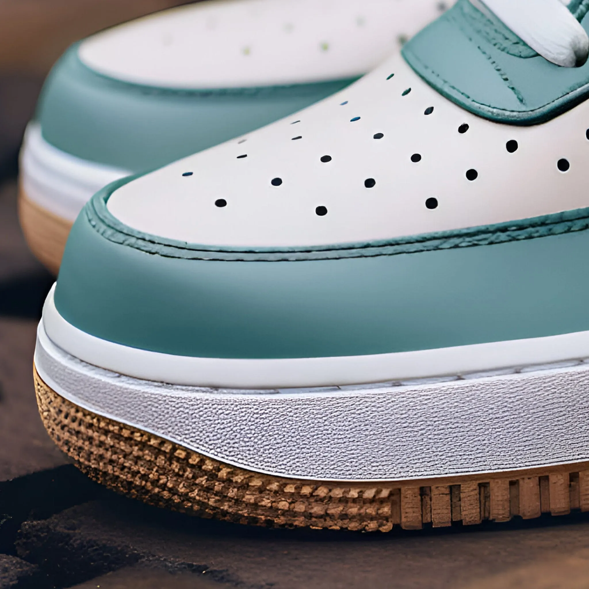Nike Air Force 1 Custom Sneakers | Earth-Tone