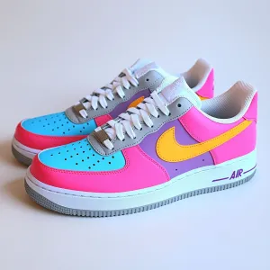 Nike Air Force 1 Custom Sneakers | Miami Punch