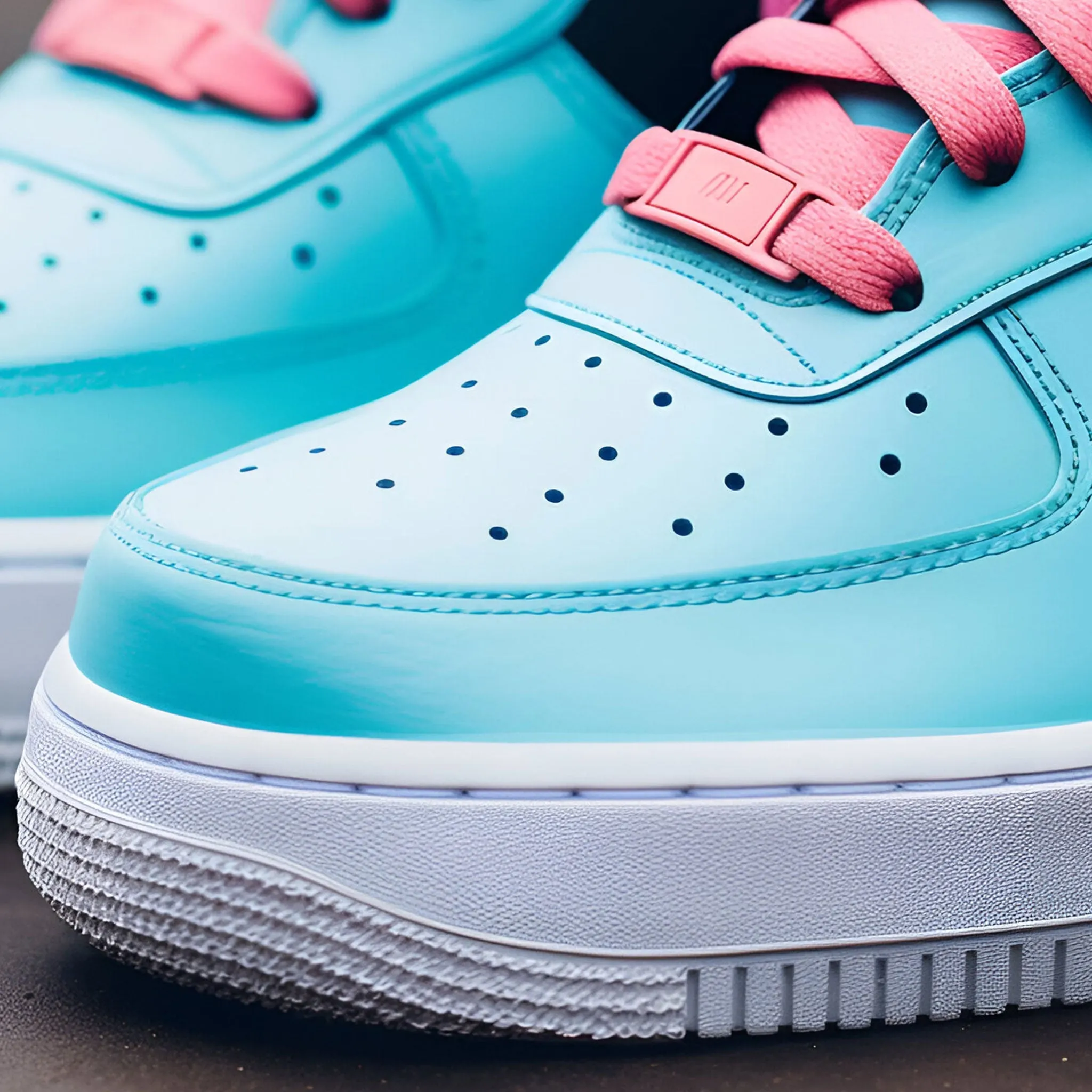 Nike Air Force 1 Custom Sneakers | Neon Flow