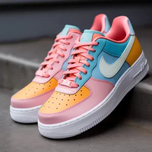 Nike Air Force 1 Custom Sneakers | Pastel Dream